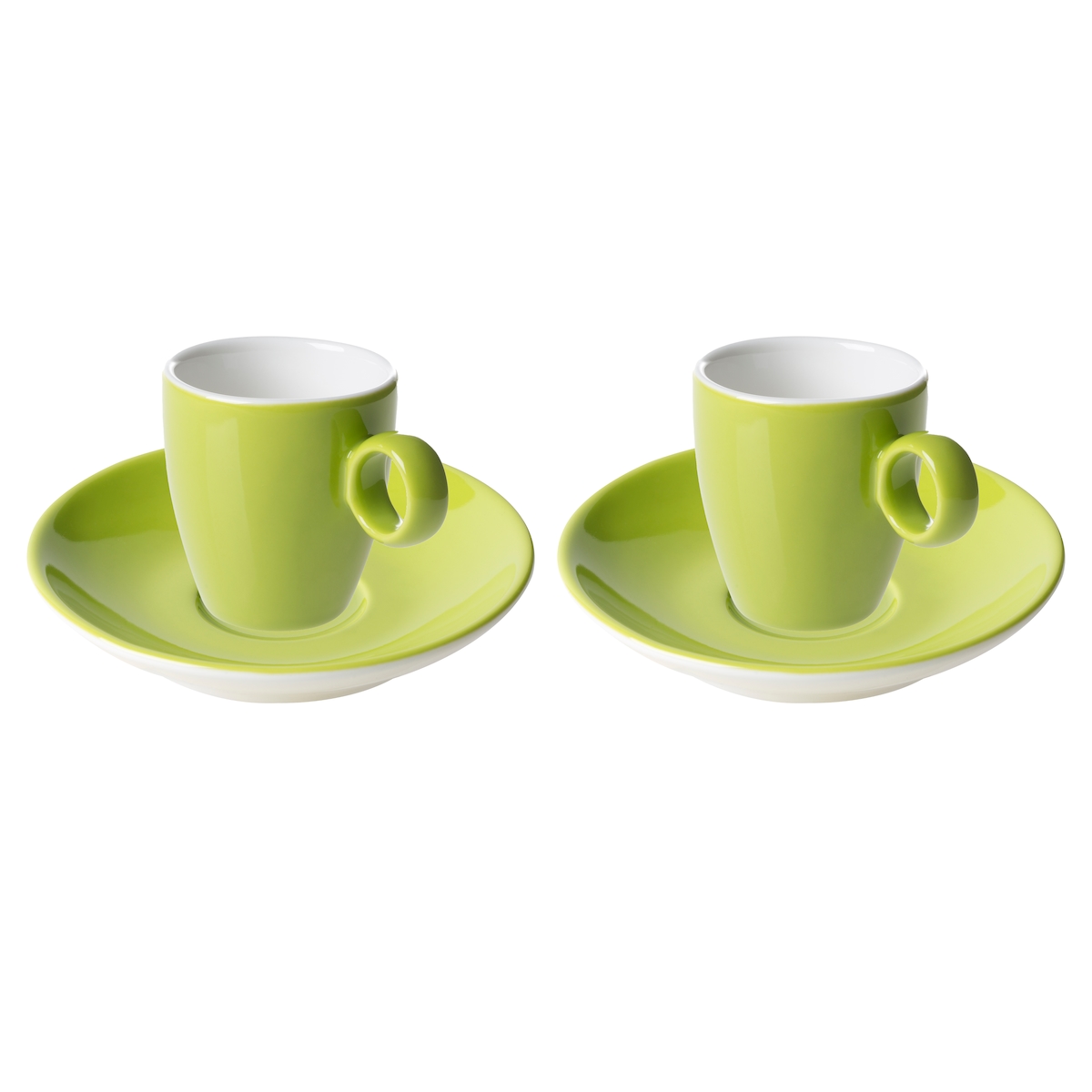 Maastricht Porselein Maastricht Porzellan Espressotasse und Untertasse Bart Colour Café 6,5 cl grün 2 Stück Image