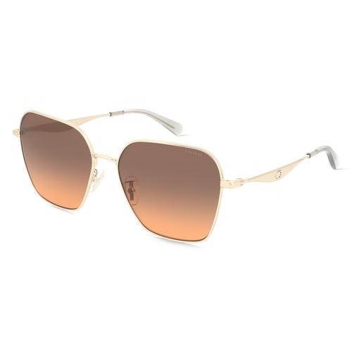 Coach HC7168 Damen-Sonnenbrille Vollrand Eckig Metall-Gestell, gold