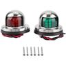 Ugreat - led Feu De Navigation, 1 Paire Rouge Et Vert led Feu De Navigation Signal Signal Lampe