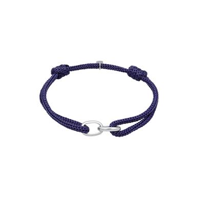 KUZZOI - Oval Glieder Nylon 925 Sterling Silber Herrenschmuck 1 ct Herren (49.99 € / 1 ct) Image