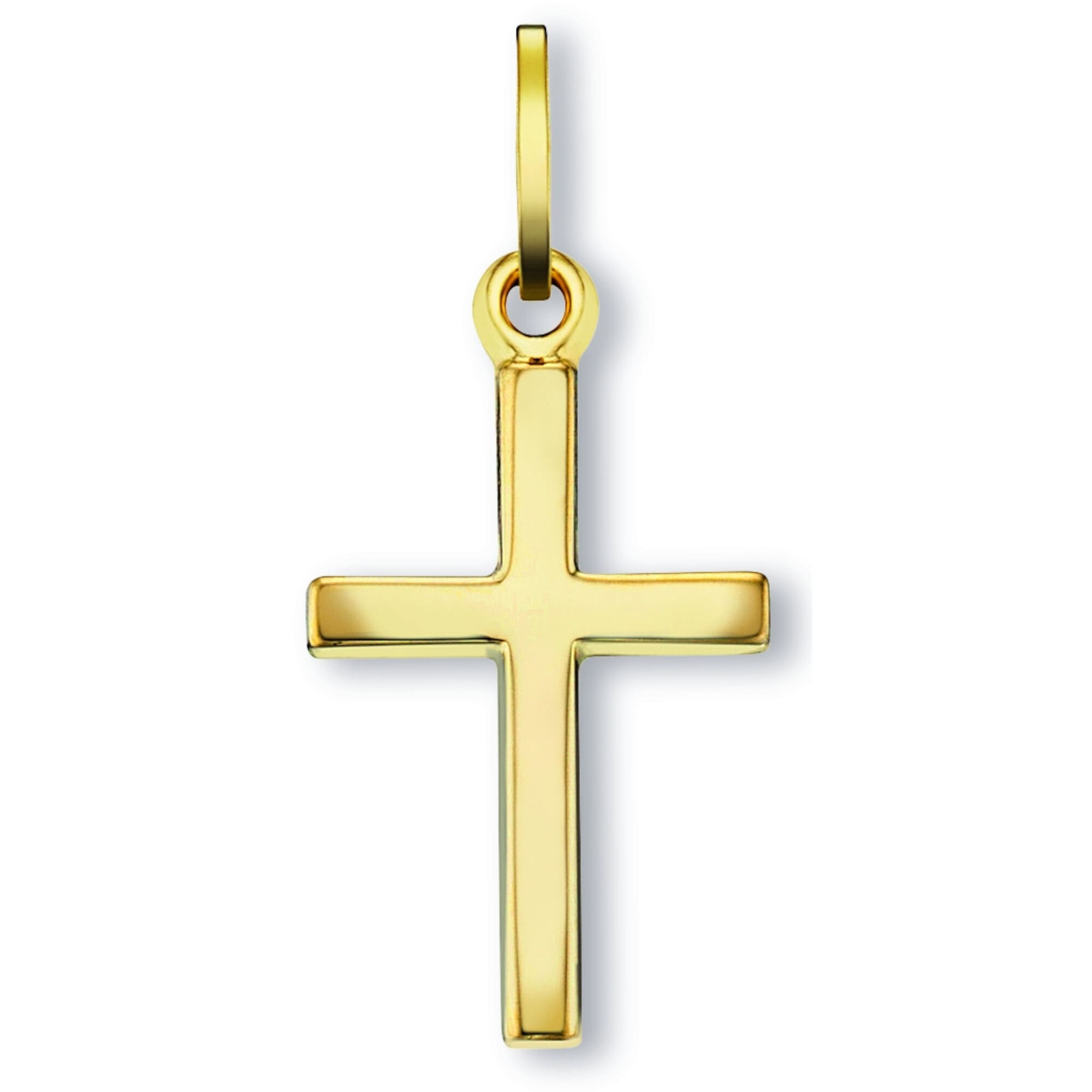 Kettenanhänger ONE ELEMENT "Kreuz Anhänger aus 333 Gelbgold", gold, Schmuckanhänger, Damen, Gelbgold 333 Gold, Gelbgold 333, Gold, Kettenanhänger, Feine Gestaltung – ein Sinnbild mit ruhiger Eleganz