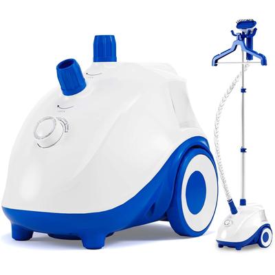 Standing Garment Steamer, 1500W Powerful Steamer for Clothes with Roll Wheels