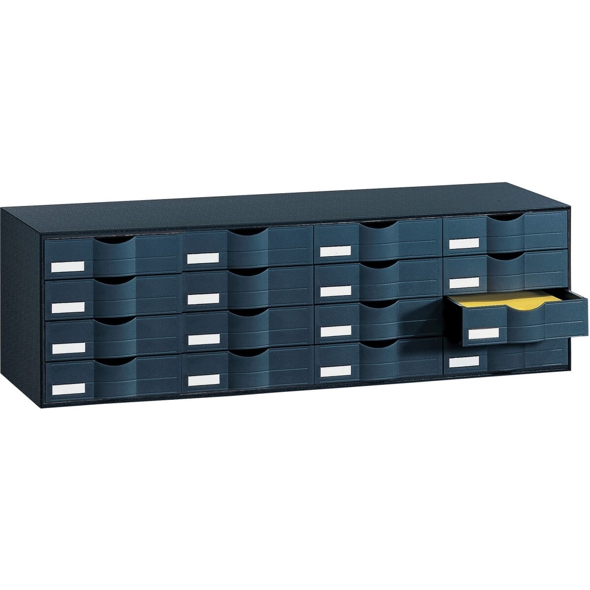 Paperflow Schubladenelement HxBxT 32,9x34,2x107,6cm 16 Fächer PS (Polystyrol) schwarz Image