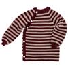 Reiff - Kid's Ringelschlüttli - Merinopullover Gr 50/56 braun/rot