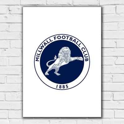 Millwall Wappen Druck - ungerahmt A3 Image