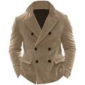 Per uomo Giacca di velluto a coste Blazer in velluto a coste Attività commerciale Cocktail party Ricevimento di matrimonio Di tendenza Informale Autunno inverno Poliestere Velluto a coste Liscio