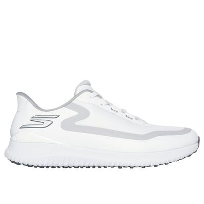 Skechers Men's Slip-ins: GO GOLF Flight Shoes | Size 7.5 | White/Gray | Synthetic/Textile