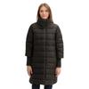 Steppmantel TOM TAILOR, Damen, Gr. M (38), schwarz (deep schwarz), Steppware, Obermaterial: 100% Polyester. Futter: 100% Polyester, unifarben, casual, regular fit ca. Mitte Oberschenkel, ohne Ausschnitt, Langarm Rippbündchen, Mäntel, mit Stehkragen