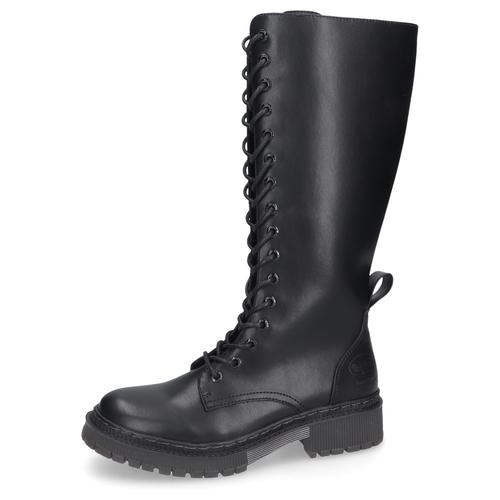 Schnürstiefel DOCKERS BY GERLI Gr. 38, Normalschaft, schwarz Damen Schuhe Stiefel, Winterstiefel, Stiefel mit robuster Profillaufsohle