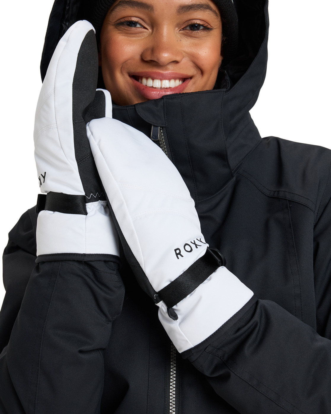 Snowboardhandschuhe ROXY "ROXY Jetty", Damen, Gr. S, weiß, Kunstfaser, Handschuhe Image