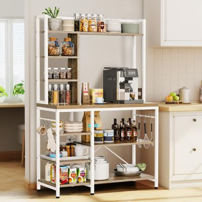 Moasis 8-Tier Kitchen Bakers Rack Utility Storage Shelf Microwave Oven Stand