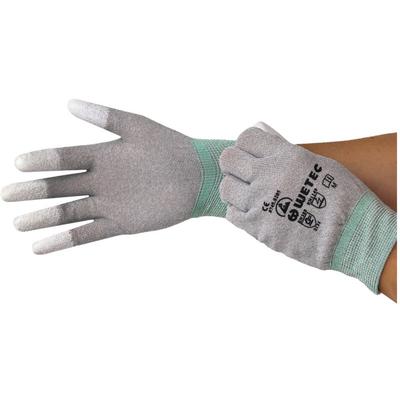 ESD-Handschuhe, PU-beschichtete Fingerkuppen, l, Carbonfaden - Wetec Image