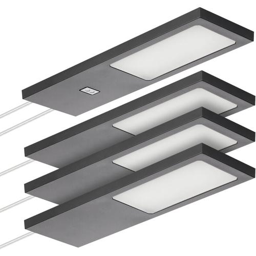 Sotech LED-Möbelleuchte giulia ii mit / ohne Sensor schwarz, 2700K warmweiß inkl. Trafo &