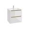 Mobile bagno con lavabo effetto legno bianco 60cm