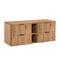 Mobile bagno senza lavabo effetto legno marrone 140cm