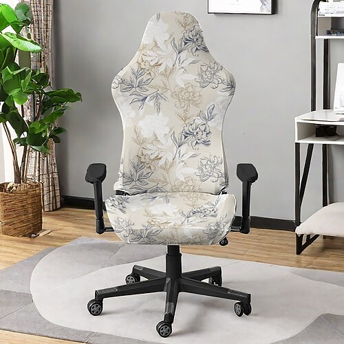 Stretch-Drehbezüge, Gaming-Stuhlbezüge, Covelvet-Gaming-Stuhl-Schonbezug, Computerstuhl-Sitzbezüge für Sessel, Drehstuhl, Videospielstuhl für Erwachsene, Computer, Chefsessel Image