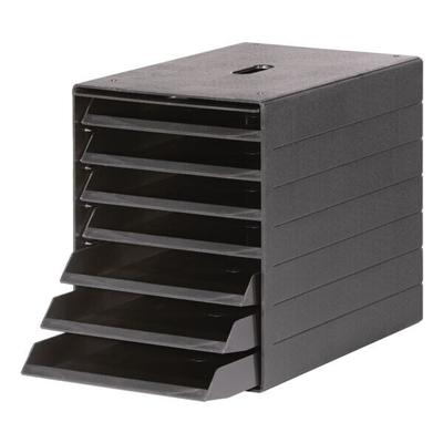 Durable Schubladenbox »Idealbox Plus 7« mit Frontplatte grau, 23.5x3.4x32.5 cm