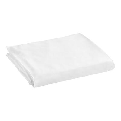Oxford T300 90" x 95" Queen Size White 100% Combed Cotton Sateen Duvet Cover