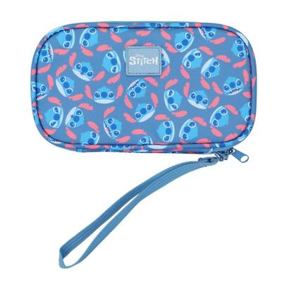 Disney Bags | Disney Stitch Wristlet Tech Travel Organizer - Carry All Toiletry Bag | Color: Blue | Size: Os