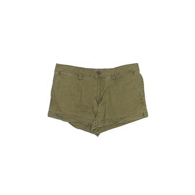 Hinge Khaki Shorts: Green Solid Bottoms - Women's Size X-Small