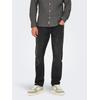 Straight-Jeans ONLY & SONS "ONSWEFT REGULAR WB 0021 TAI DNM NOOS", Herren, Gr. 31, Länge 34, schwarz (washed schwarz), Denim/Jeans, Obermaterial: 84% Baumwolle, 14% Polyester, 2% Elasthan, Abriebeffekte, casual, regular fit lang, Jeans, im...