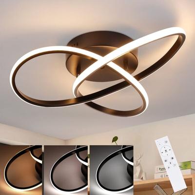 Gbly - led Dimmbare Deckenleuchte Deckenleuchte - 33W Moderne Schlafzimmerlampe mit Fernbedienung Image
