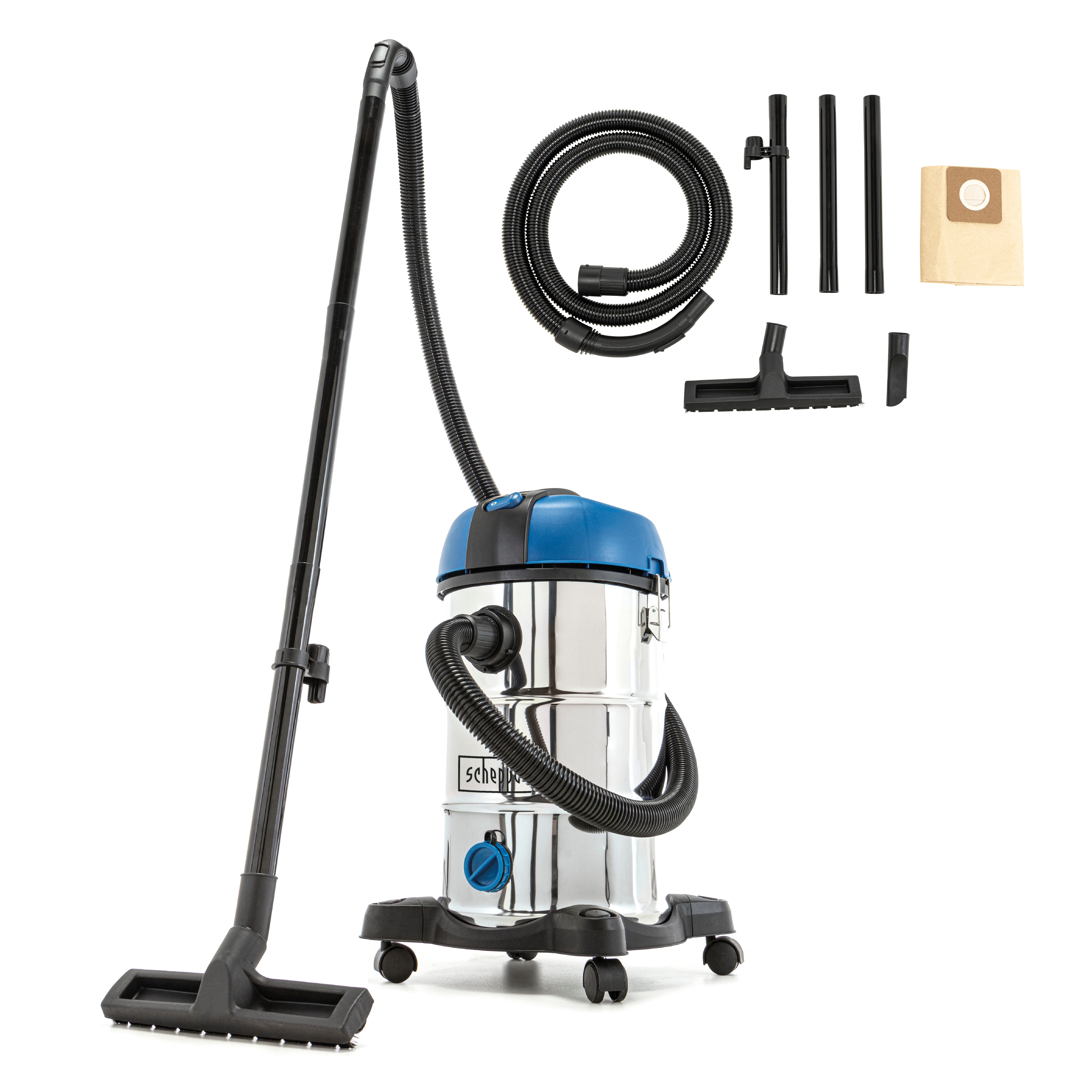 SCHEPPACH Nass-Trocken-Sauger "»NTS30v2«", blau (blau, schwarz), B:37cm H:62cm T:37cm, Nass-Trocken-Sauger Image