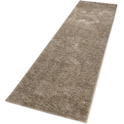 Hochflor-Teppich OTTO HOME "Nickolas, auch als Läufer erhältlich", beige, B:80cm H:30mm L:230cm, Polypropylen, Teppiche, Langflor, Shaggy, weicher Hochflor, uni farben, mit Glanz, Wohnzimmer Image