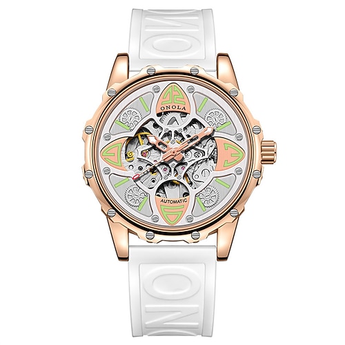 Montre pour homme ONOLA mode luxe haute qualité mécanique complètement automatique étanche montre en silicone