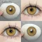 FUNSACHY 1 paire de lentilles de contact colorées pour les yeux lentilles de contact naturelles mode annuelle lentilles bleues yeux lentilles de contact de couleur jaune