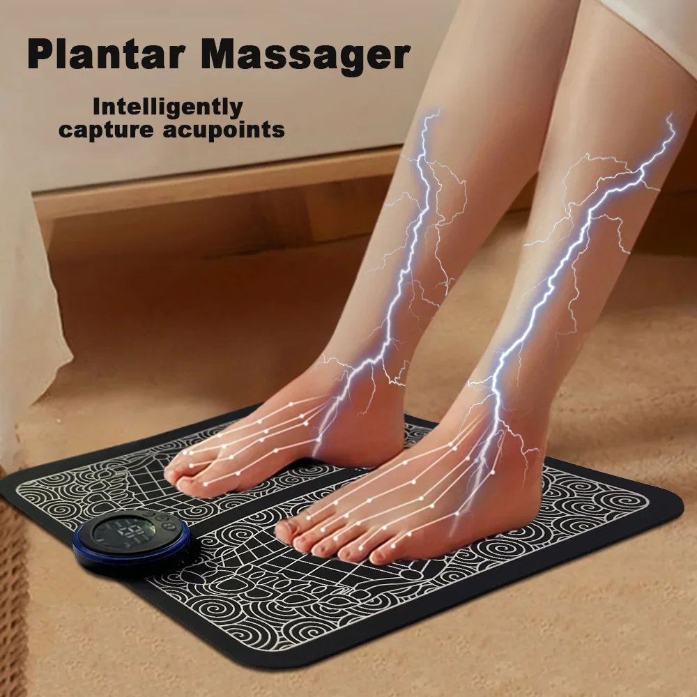 Tapis de Massage des pieds électrique avec chargeur USB, relaxation des points d