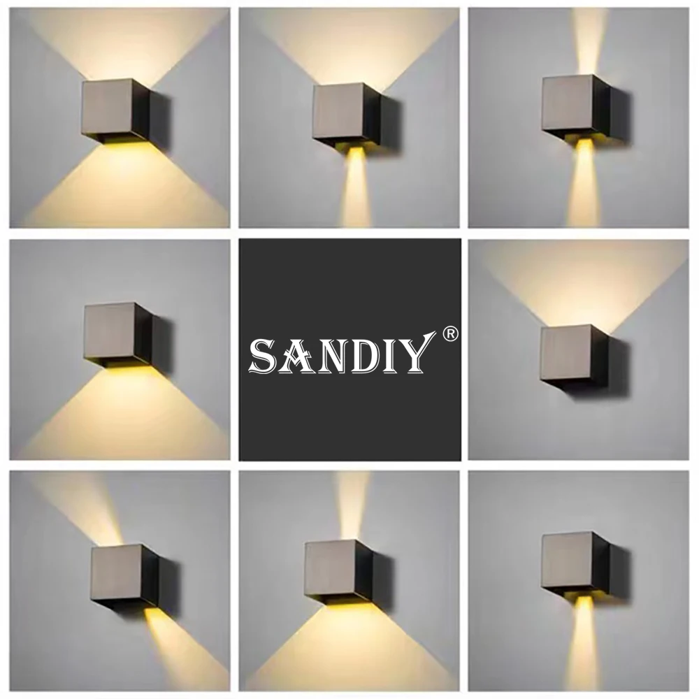 SANDIY Luminaire mural extérieur Détecteur de mouvement Lampe applique ajustable Porche Yard Decor Luminaire extérieur Luminaire de maison Luminaire de balcon Luminaire de terrasse Luminaire de
