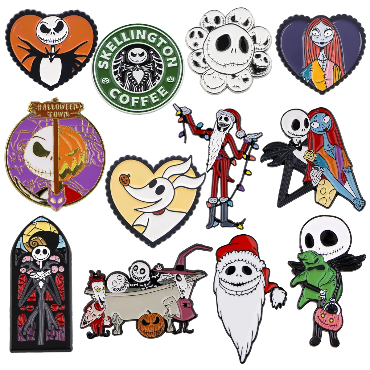 Broches de film de dessin animé en émail, broche en métal de dessin animé, sac à dos, chapeau, collier, Badges à revers, bijoux à la mode pour hommes et femmes, cadeau d'halloween