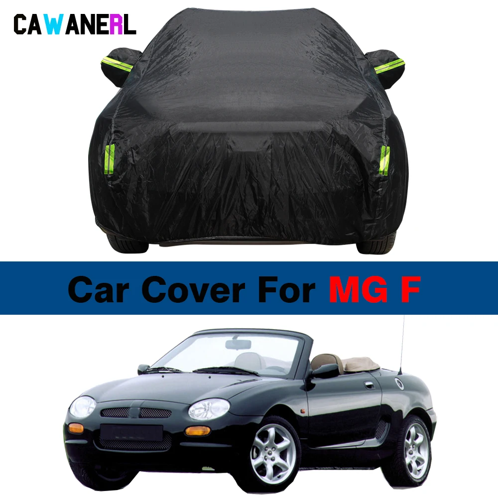 Copertura per auto completa nera Impermeabile Auto Anti-UV Parasole Neve Pioggia Protezione antipolvere Copertura per tutte le stagioni Adatto per MG F 1995-2002