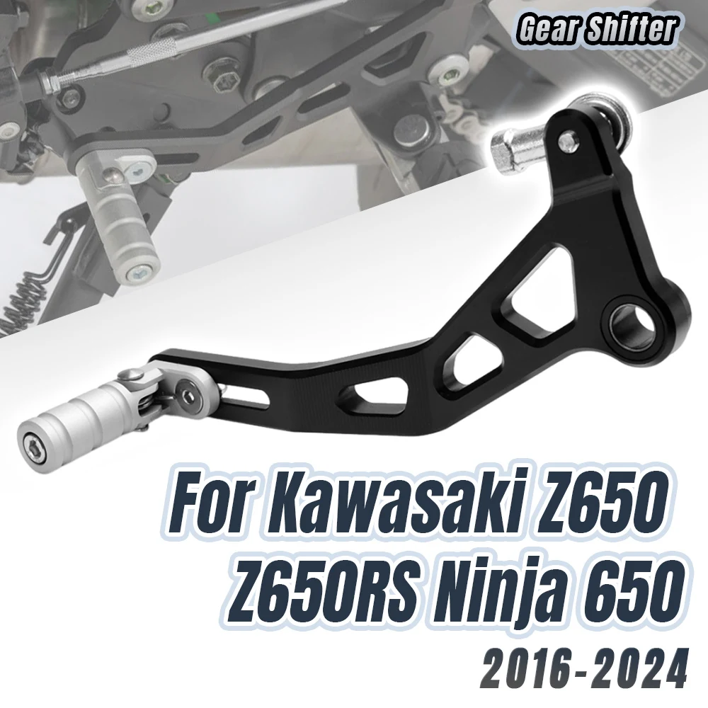 Pedale leva cambio cambio in alluminio moto per Kawasaki Z650 Z650RS NINJA650 Z 650 2017-2024 2023 Leva cambio pieghevole
