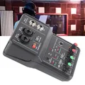 Mixer audio Scheda audio Mixer audio portatile a 2 canali Alimentazione Phantom 48V Alimentatore USB