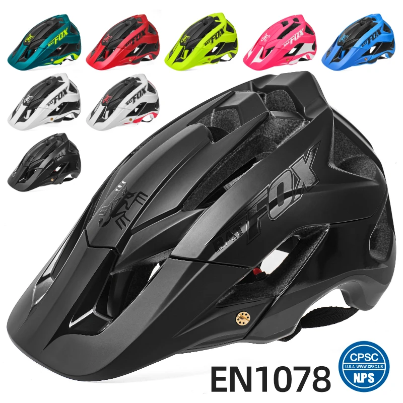 Caschi BATFOX casco da bicicletta mtb integrale ciclismo casco bicicleta CE CPSC casco da mountain bike da corsa ultraleggero uomo