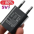 Adattatore per caricabatterie USB portatile 5V 1A Testa di ricarica da parete Caricatore per telefono cellulare Spina europea per iPhone Xiaomi Samsung Carica da viaggio