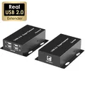 Reale USB 2.0 Super Extender 50M Prolunga su cavo CAT6 Estensione HUB USB a 4 porte per stampante fotografica Webcam Mouse tastiera disco U