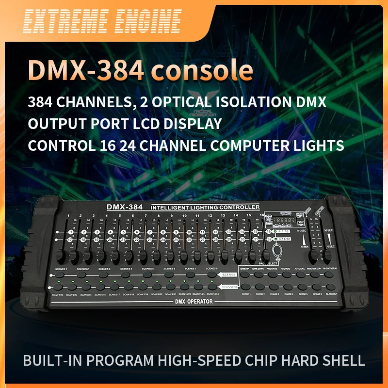 Controller DMX 384 con 512DMX Nightclub Stage Lighting 384 canali buono per Led Par DJ Equipment Console Controller DMX