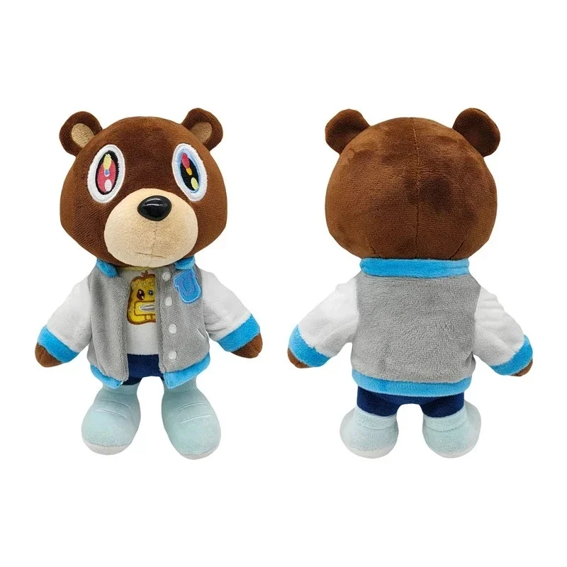 Kawaii Kanye Dropout Bear Teddy Bear giocattoli di peluche Kanye West laurea morbida farcita decorazioni per la casa bambole per regalo di compleanno per bambini