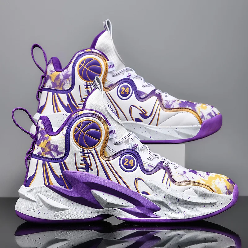2024 nuove scarpe da Basket da uomo cuscino antiscivolo scarpe sportive scarpe da allenamento Fitness stivali da Basket maschili Basket Sneakers