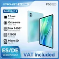 Teclast P50 Tablet Android 14 11 "IPS Max 14GB RAM 128GB ROM Unisoc T606 fotocamera 8-core 13MP 8000mAh Type-C 4G LTE tauv Rheinland