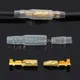 25/50/100 set 4.0 bullet Crimp terminale connettore cavo elettrico per auto diametro 4mm Femmina + Maschio + Custodia Terminale pressa a freddo