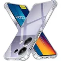 Custodia trasparente in silicone antiurto per Xiaomi POCO X6 X5 M6 F5 F6 Pro 4G 5G Cover posteriore