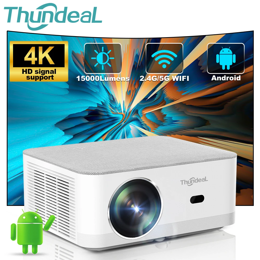ThundeaL TD92 Pro Full HD Projektor Tragbares Heimkino für 2K 4K 1080P Video Android WIFI Telefon TD92Pro Strahlprojektor Kino Image