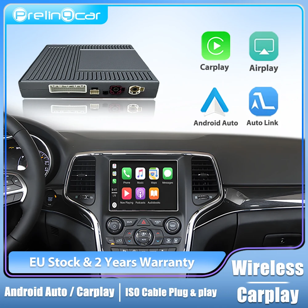 Drahtloses CarPlay für Jeep Grand Cheokee Renegade Compass 2014-17 17-19 Jahre AirPlay Android Mirror Link CarPlay-Funktion Image