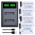 EN-EL12 ENEL12 Batteria + Caricabatterie con Porta Tipo C per Nikon Coolpix S9700 S9500 S9400 S9300 S9100 S8200
