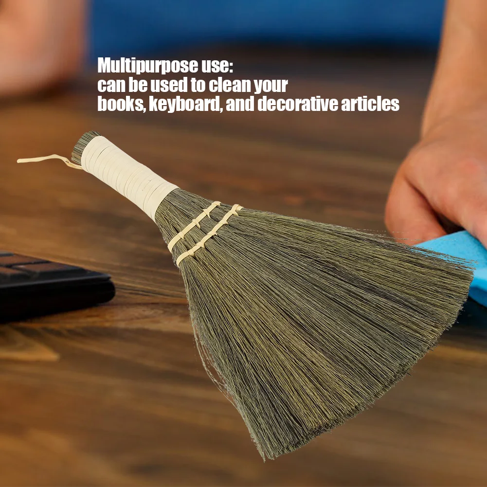 Haushalt Manuelle Stroh Geflochtene Kleine Besen Handgemachte Staub Boden Reinigung Kehren Besen Weiche Hos Image