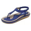 Schuhe für Frauen plus Größe 35-42 Sommer Mode Sandalen Flip Flops flache Schuhe Böhmen Damen Strand lässige Sandalen Damen Sandalen